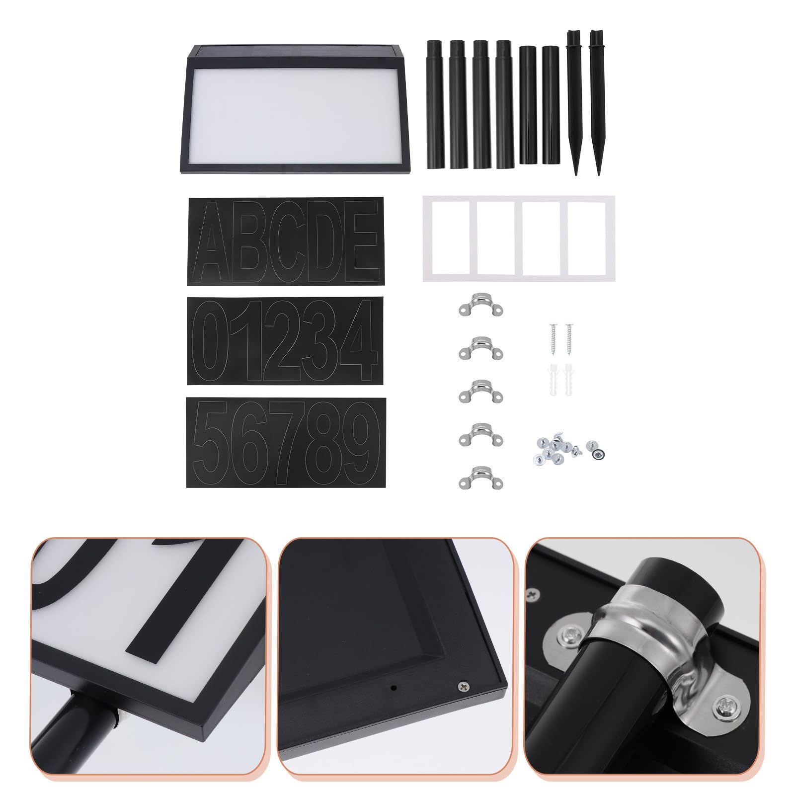 Solar Hausnummernleuchte 2w 2v mit 10 Led, Automatische Beleuchtung