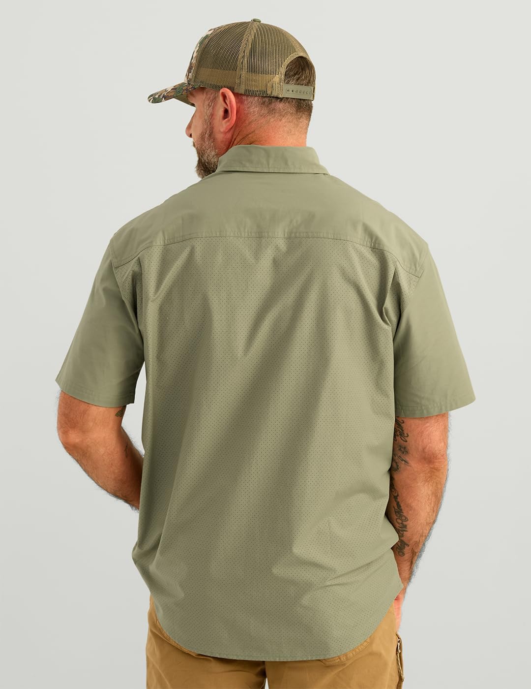 Nomad Mens Huntley Short Sleeve Button Down Hunting Lifestyle Shirt