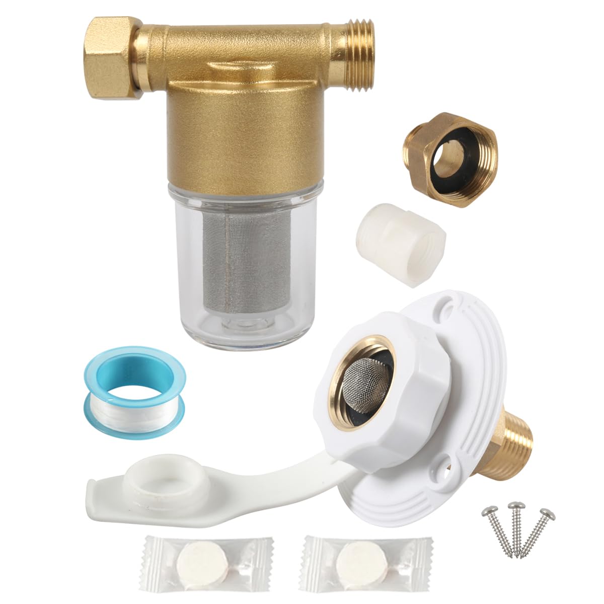 Hochleistungs Wassersedimentfilter aus Metall, White