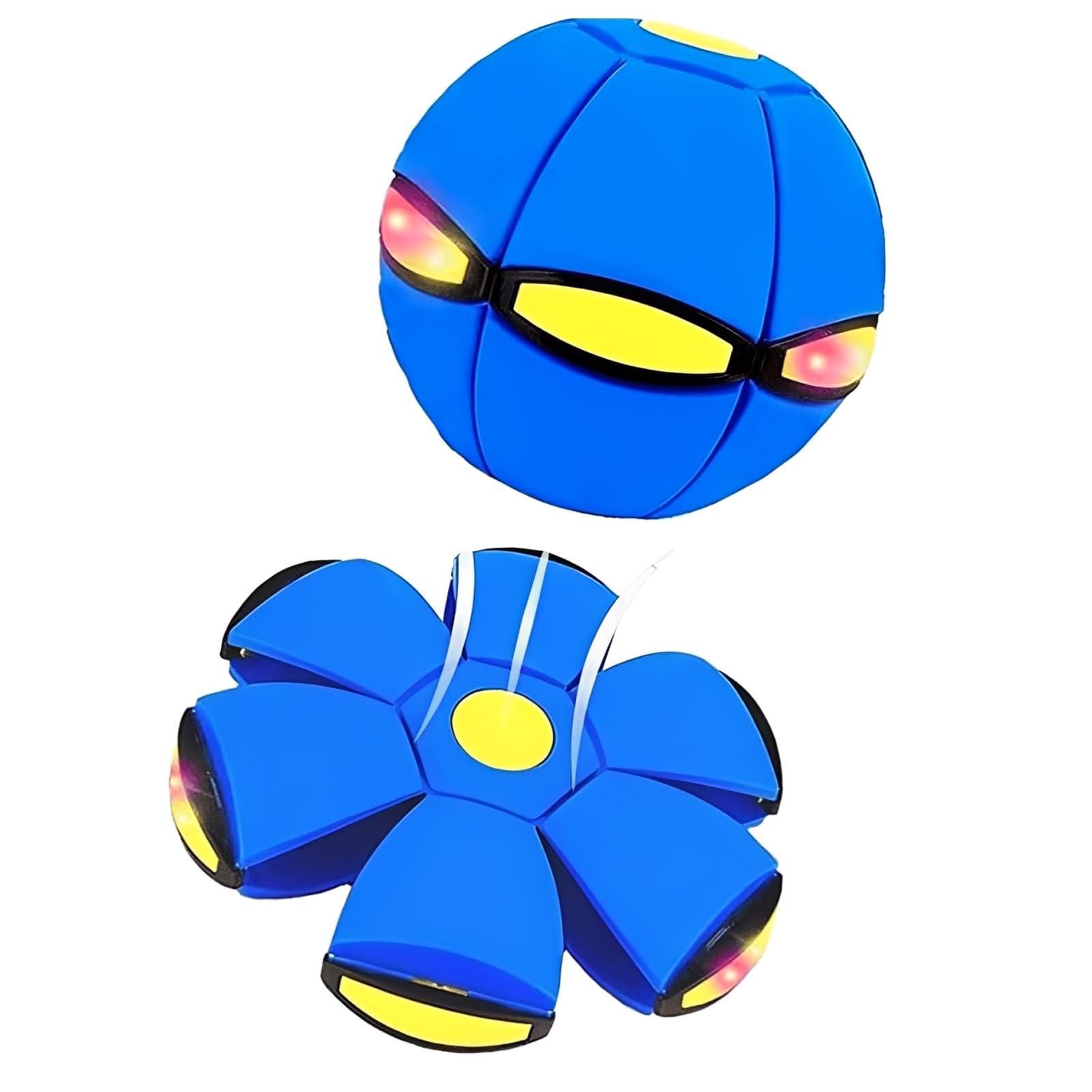 Magic Metaball Bouncing Ball, Children's Bouncing Ball Magic Meta Balls, Automatic Rebound Double The Fun, Magics Metaball Flying Saucer (3 Light,Blue)-image-10