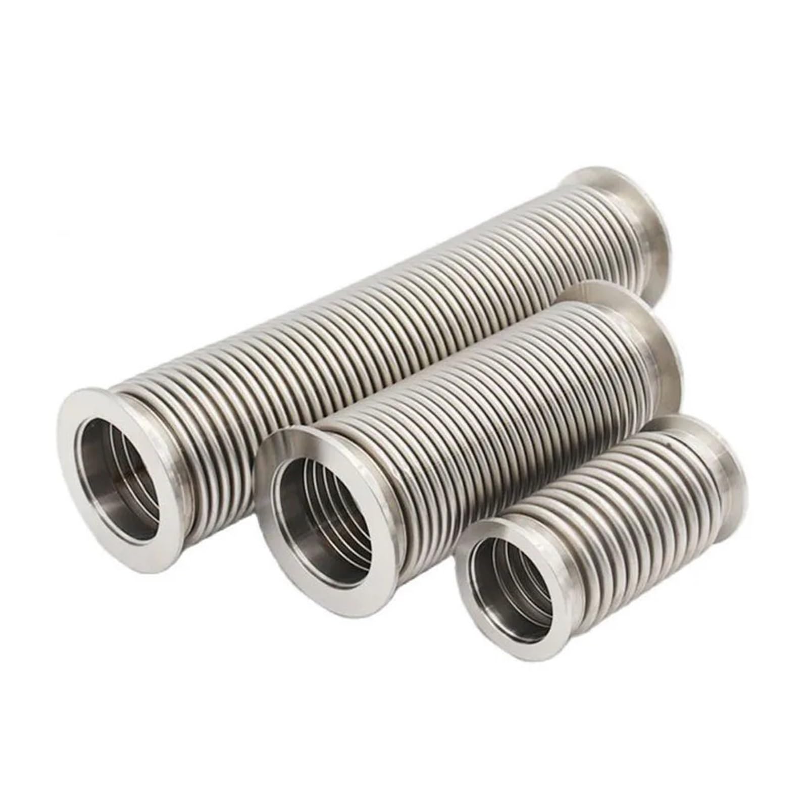 1Pcs KF16 KF25 KF40 KF50 SUS304 Vacuum Flexible Hose Length 100/200/300/500/1000/1500mm(200mm,KF16)