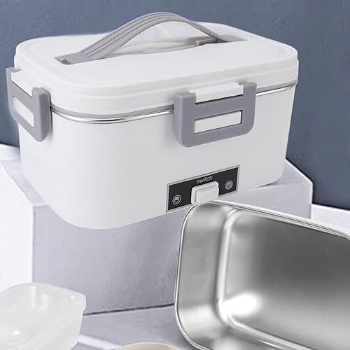 Miniatura 8 de TOPINCN Fiambrera eléctrica para adultos, lonchera térmica de 1.8 L, calentador de alimentos portátil para el hogar, automóvil, camión, oficina,
