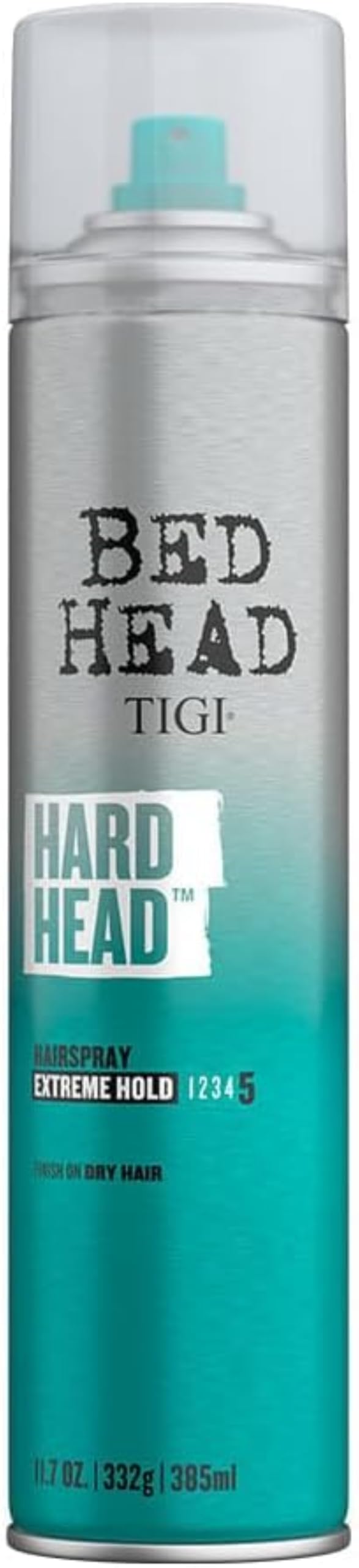 Bed Head by TIGI Hard Head Hairspray, Extra Strong Hold Hair Spray, 385ml