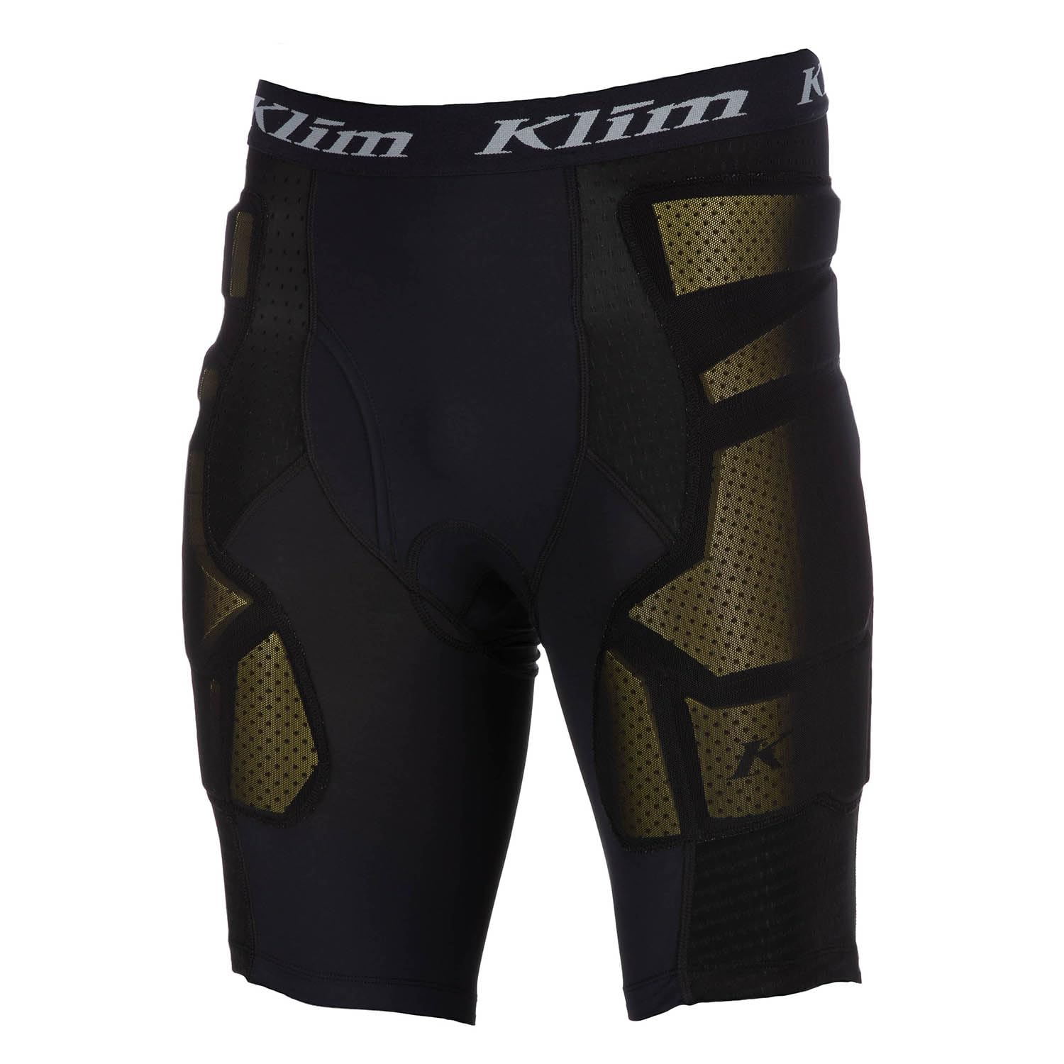 KLIM Men's Tactical Short Motorcycle Padded Compression Baselayer - Size Extra Small - Black