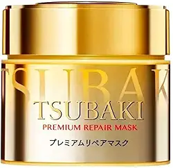 TSUBAKI Máscara capilar premium de 180 g penetra profundamente no cabelo para fornecer e bloquear nutrientes para efeitos sustentados do tratamento de salão