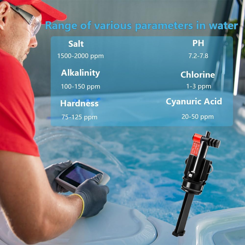 Salt System Cartridge Replacement for Hot Springs Spas, Salt System Cartridge for Spas & Hot Tub, Support Natural and Fresh Water Lasts for 6 Months.