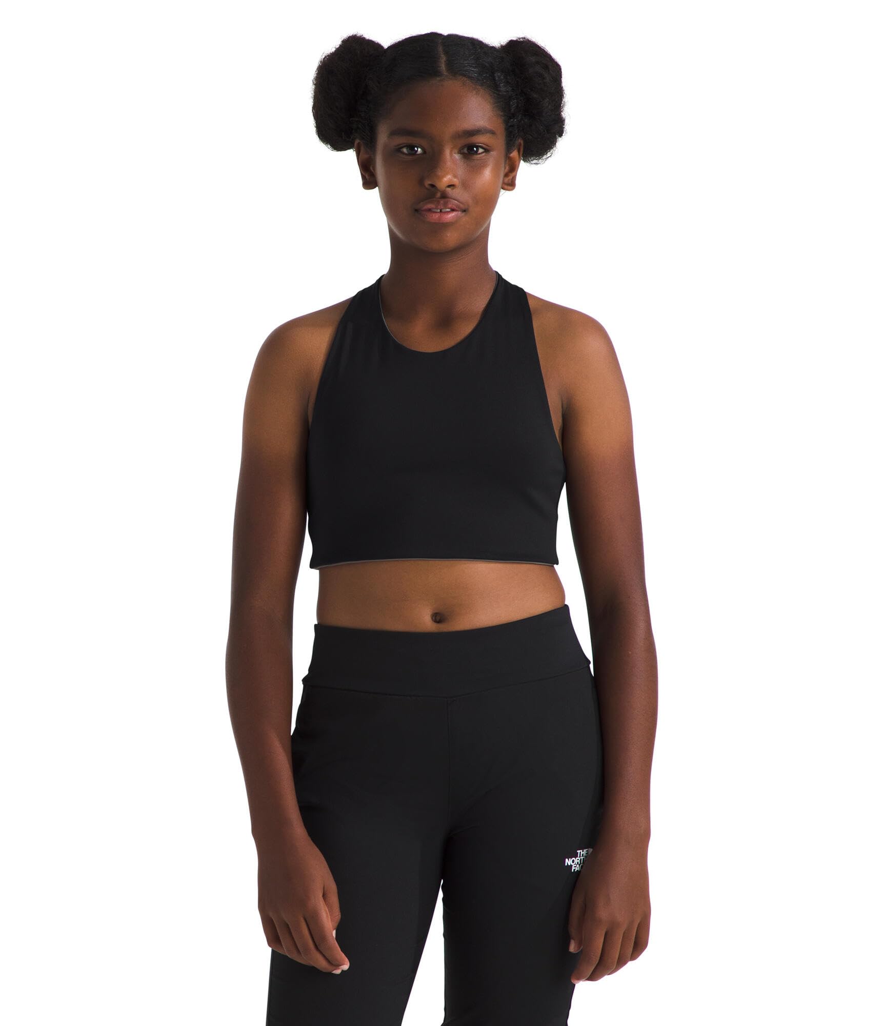 The North Face Girl's Never Stop Reversible Tanklette TNF Black/Smoked Pearl 170