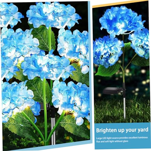 Luces solares de flores para decorar caminos de patio exterior y terrazas 6