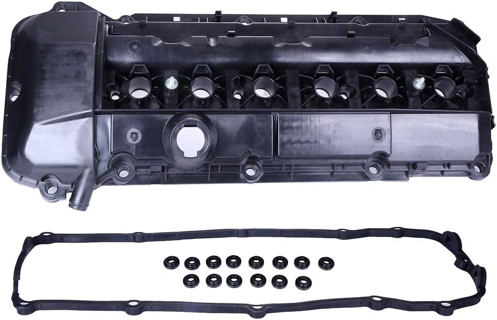 ECCPP 11127512839E Engine Valve Cover Kit with Gaskets Bolts Fit for 2002-2006 for BMW 325Ci,2003-2005 for 325i/for 325xi,2003-2006 for 330Ci engine parts valve covers