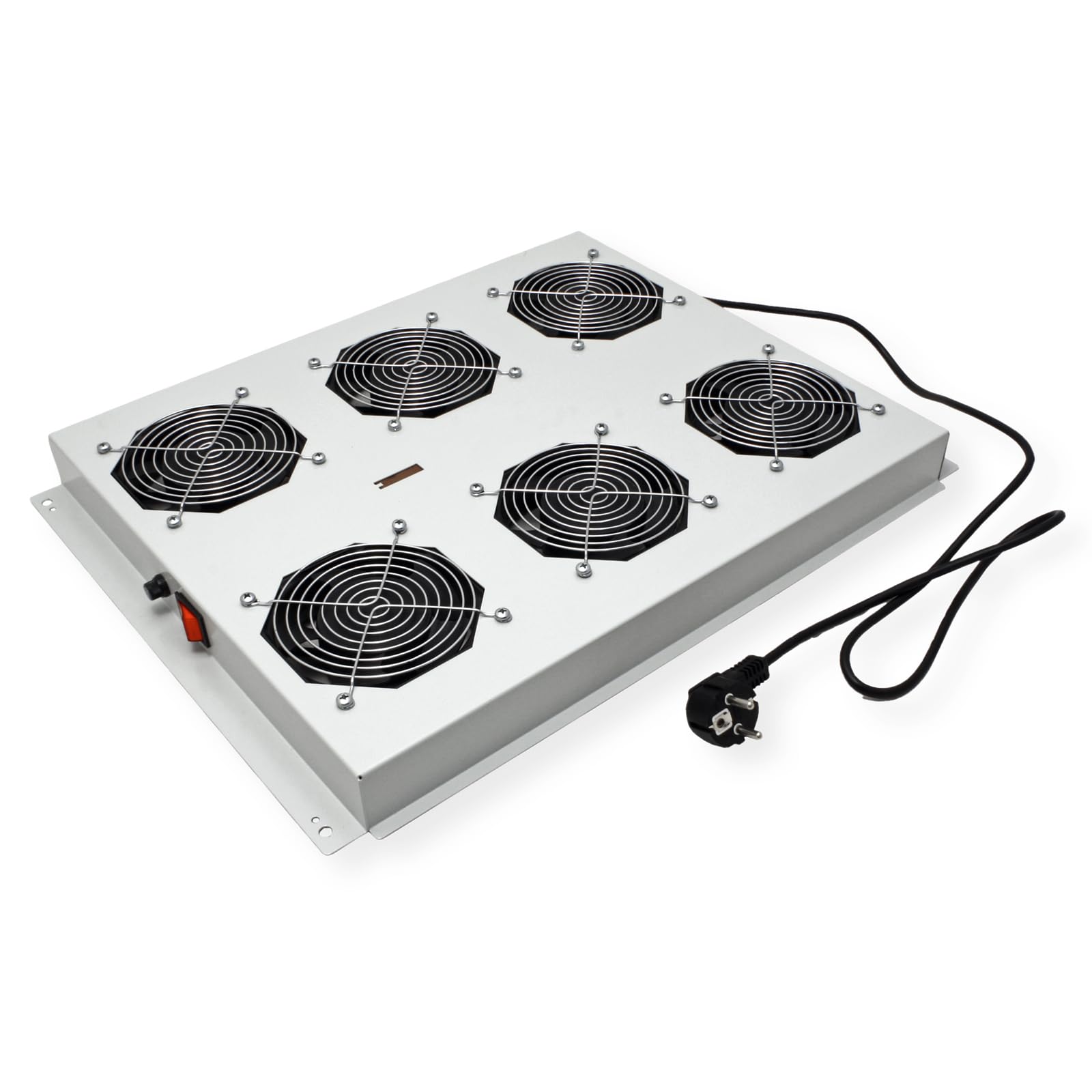 ROLINE Unité de Ventilation de Toit 19 Pouces 6 Ventilateurs, on/Off pour Armoire Serveur Gris