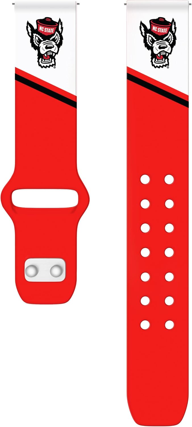 Affinity Bands North Carolina State Wolfpack HD Watch Band Compatible with Samsung, Garmin, Fossil, and More