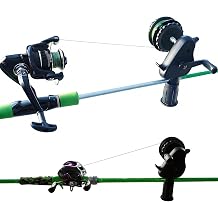 Black Pig-Shaped Fishing Line Winder Spooler, All-in-One Portable Fishing Reel Spooling Station for Spinning, Casting Reels, Clamp-on Rod or Desk Mount, Anti-Twist, Multi-Function,