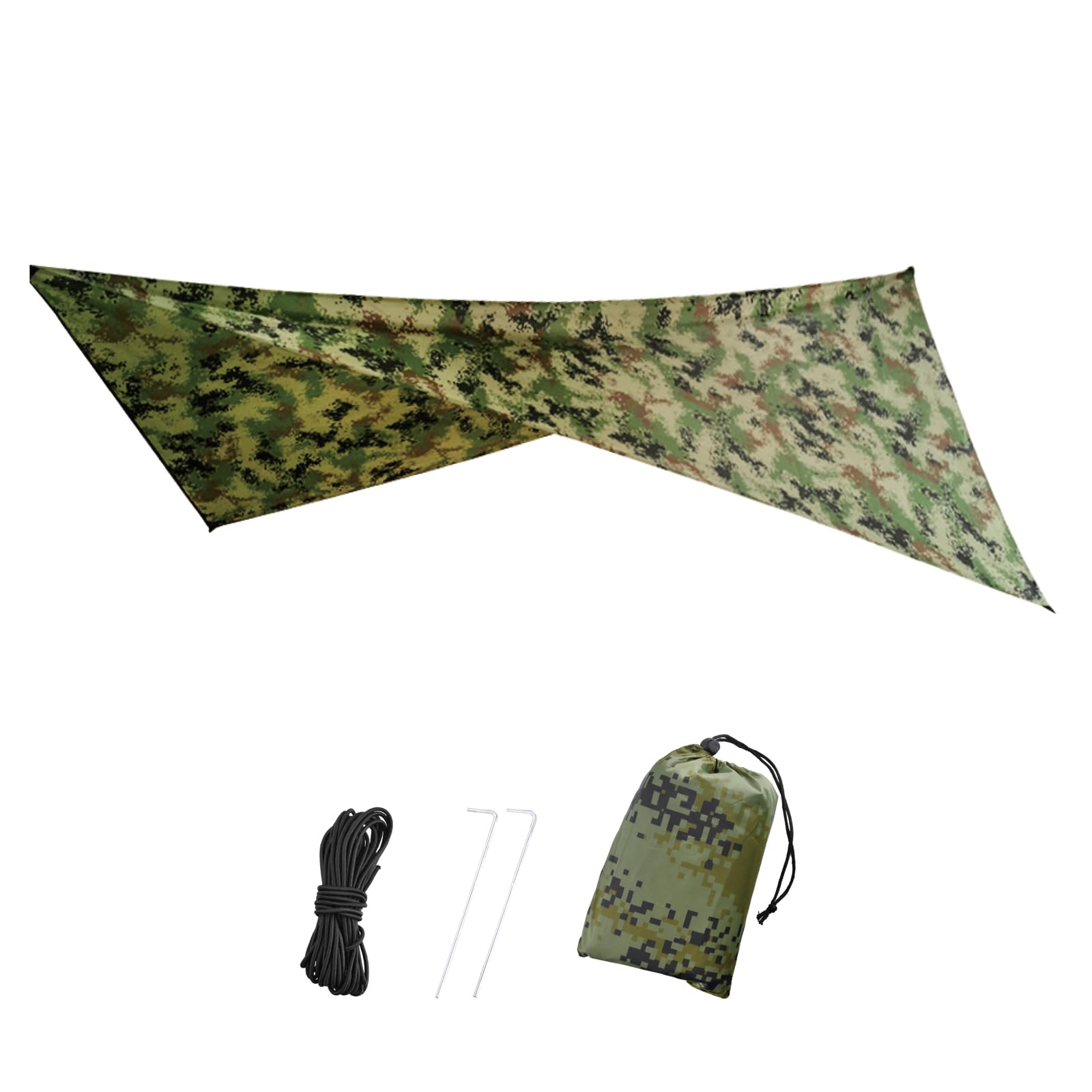 TRIWONDER Tarp Bivouac Imperméable Bâche de Tente Anti-Pluie Tapis de