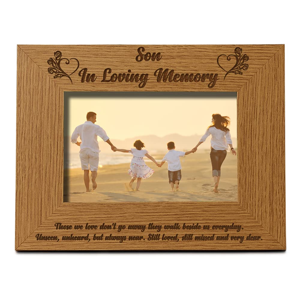 Son Memorial Remembrance Photo Frame (4 x 6 Inch)