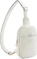 Vista 50 de Telena Riñonera pequeña para mujer, de cuero, cangureras, bolsa de pecho para mujer 3-camel marrón