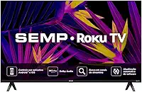 Smart TV Semp 32 Polegadas LED HD R6610 WiFi Roku TV Google Assistente 3 HDMI Dolby Audio 32R6610