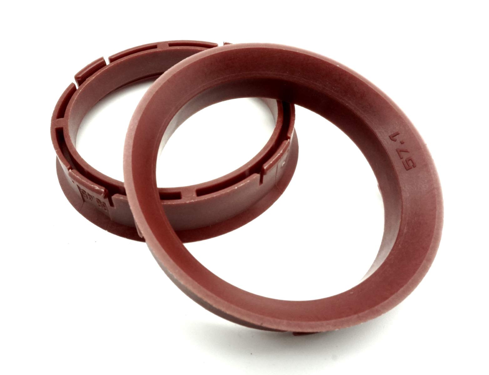 Bagues De Centrage 66,6 à 57,1 Mm - Lot De 4, Plastique Noir - Compatible VW, Audi, Mercedes - Réduction Vibrations
