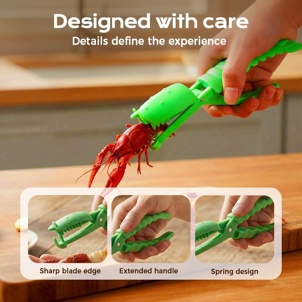 Crawfish Peeler Tool, 2026 New Crawfish Peeler, Portable Shrimp Sheller for Kitchen, Durable Seafood Peeling Tool for Restaurant Use, Easy Crayfish Sheller for Home Chef (12 Pack)