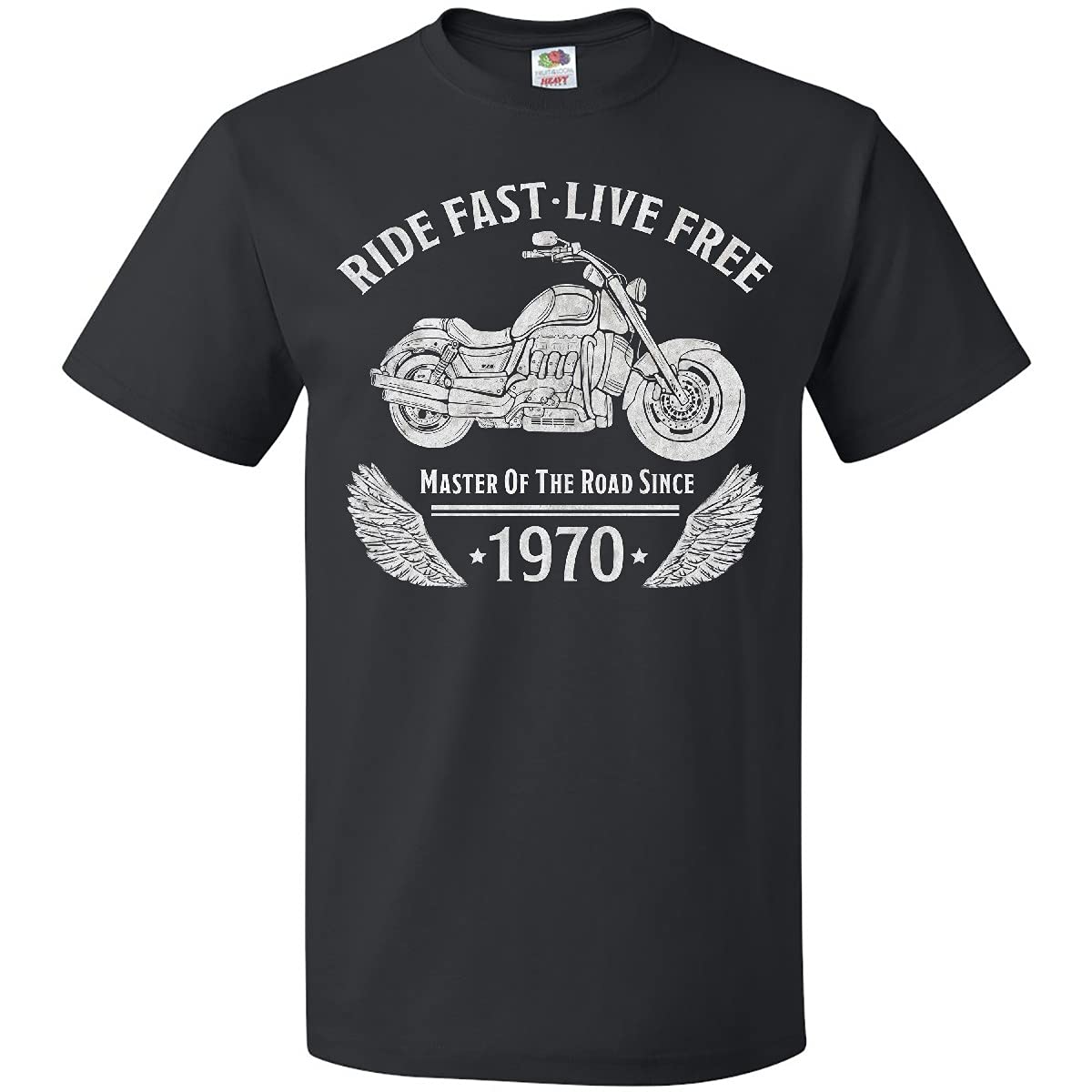 inktastic Ride Fast Live Free-Master of The Road Since 1970 T-Shirt