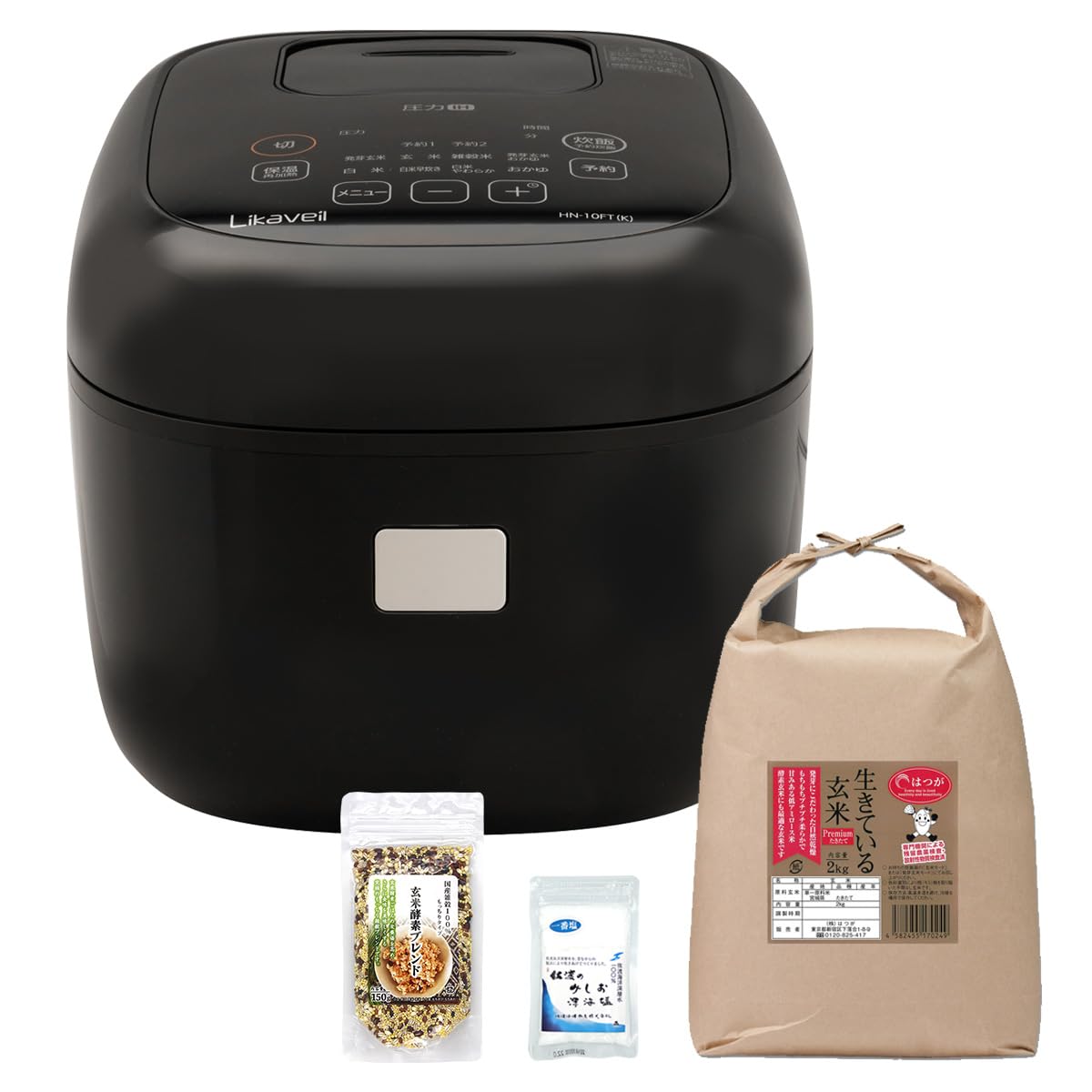 Amazon.co.jp: 玄米発芽炊飯器ライカベル 発芽熟成玄米セット（生きて
