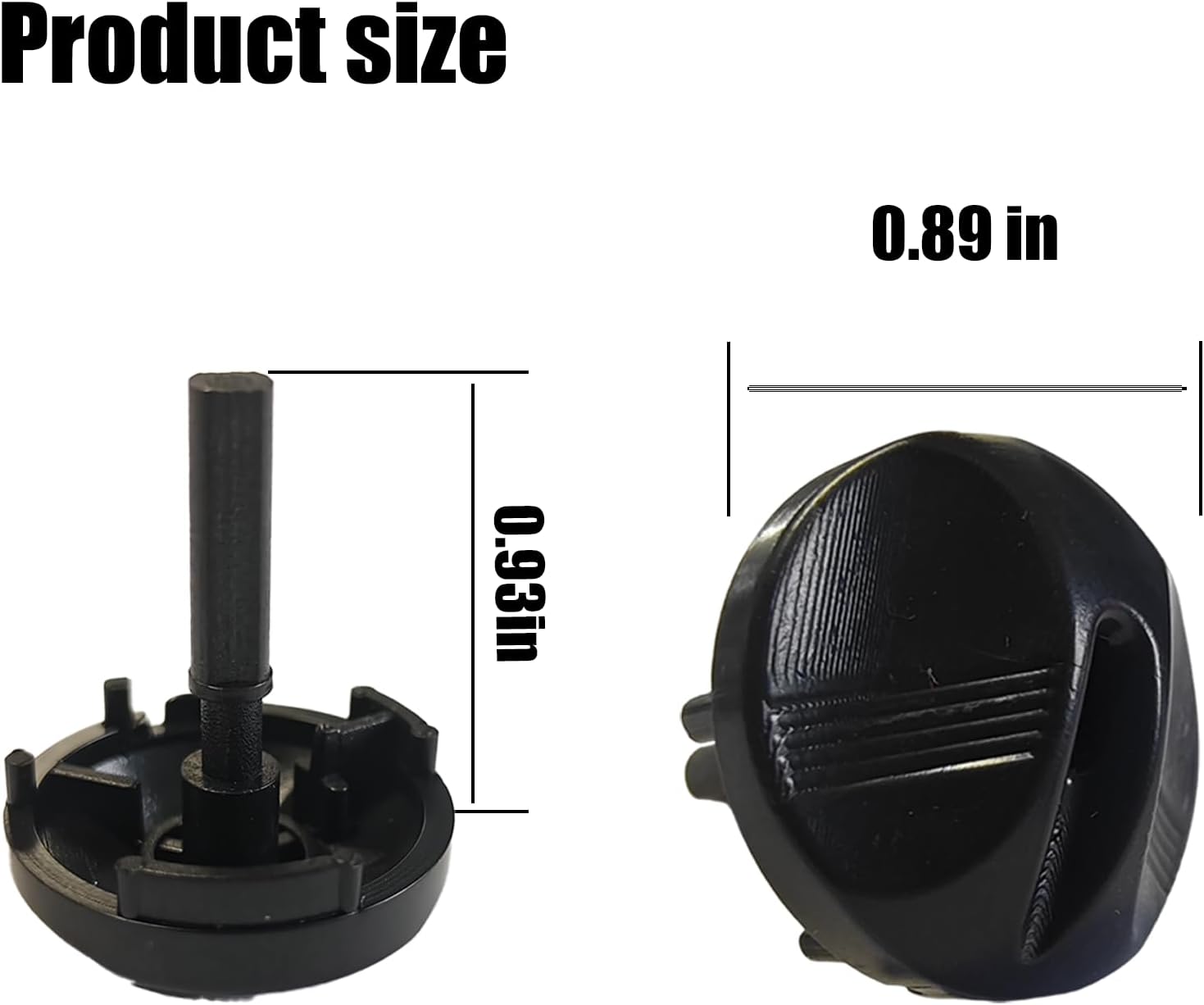 2-Pack Black Control Dial Knob Compatible with Honeywell Water Heater Gas Valve,w/Spring. Plastic Control Dial Knob Replacement parts for Water heater,Fit for WV8840B,WV8840A, WV8840B1042 And More