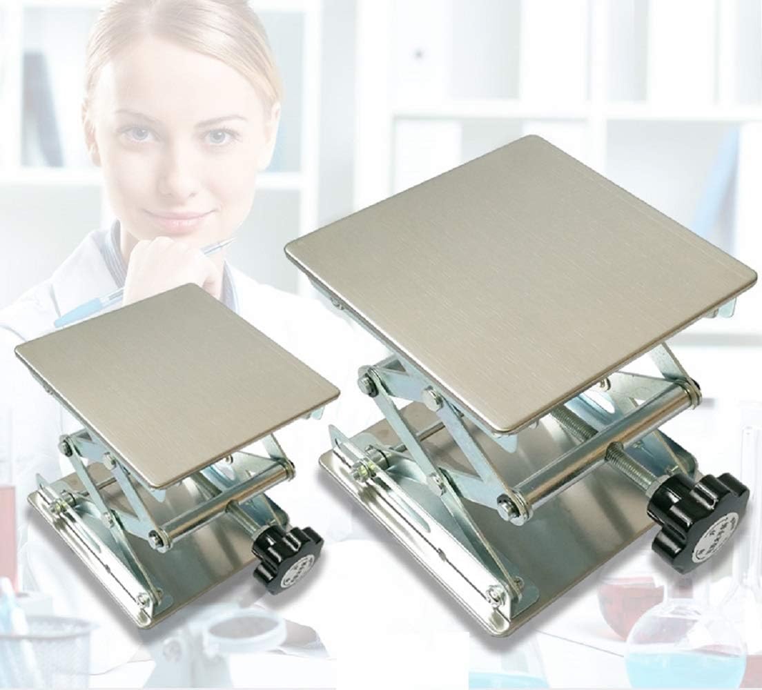 Stainless Steel Lab Jack Scissor Stand Platform (6" x 6