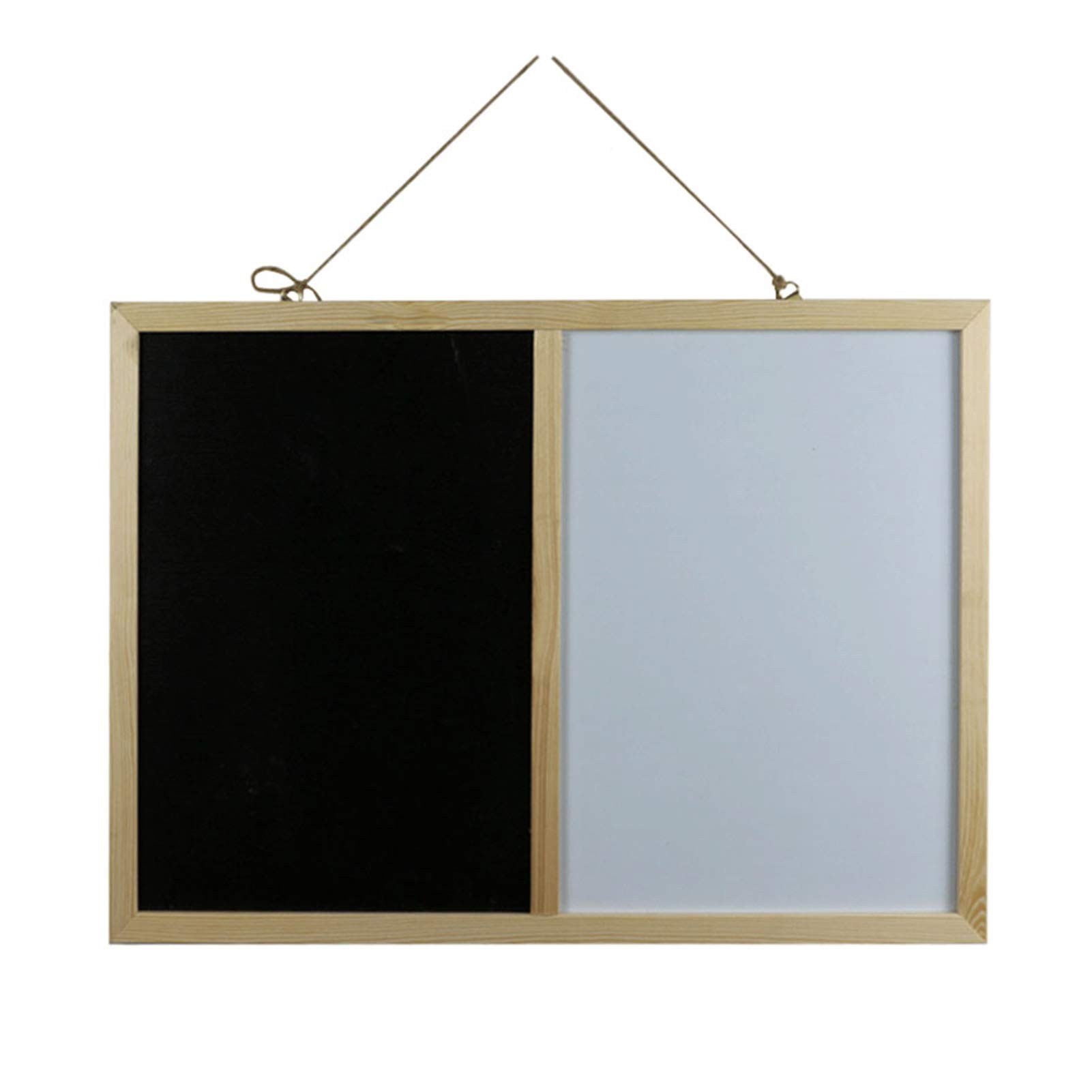 Tablero De Anuncios con Combinación, Marco De Madera para Notas De Mensajes En El Hogar, Decoración De Paredes, Se Puede Colgar Horizontal O Verticalmente(Size:60X90CM)