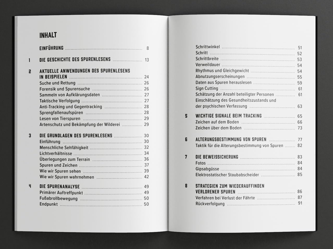 Tracking. Wie man Spuren liest – Spurenlesen, Mantracking & Fährtenlesen lernen – SPARTANAT Black Book 14