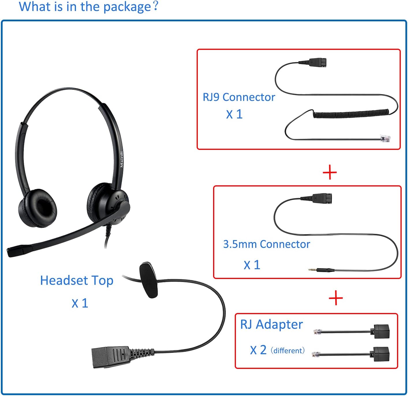 Exclusive Discount 70% Price Telephone Headset with Noise Canceling Microphone, Including RJ9 & 3.5mm Connectors for Landline Deskphone and Smartphone PC Laptops, Call Center Office Headset for Yealink Grandstream Snom