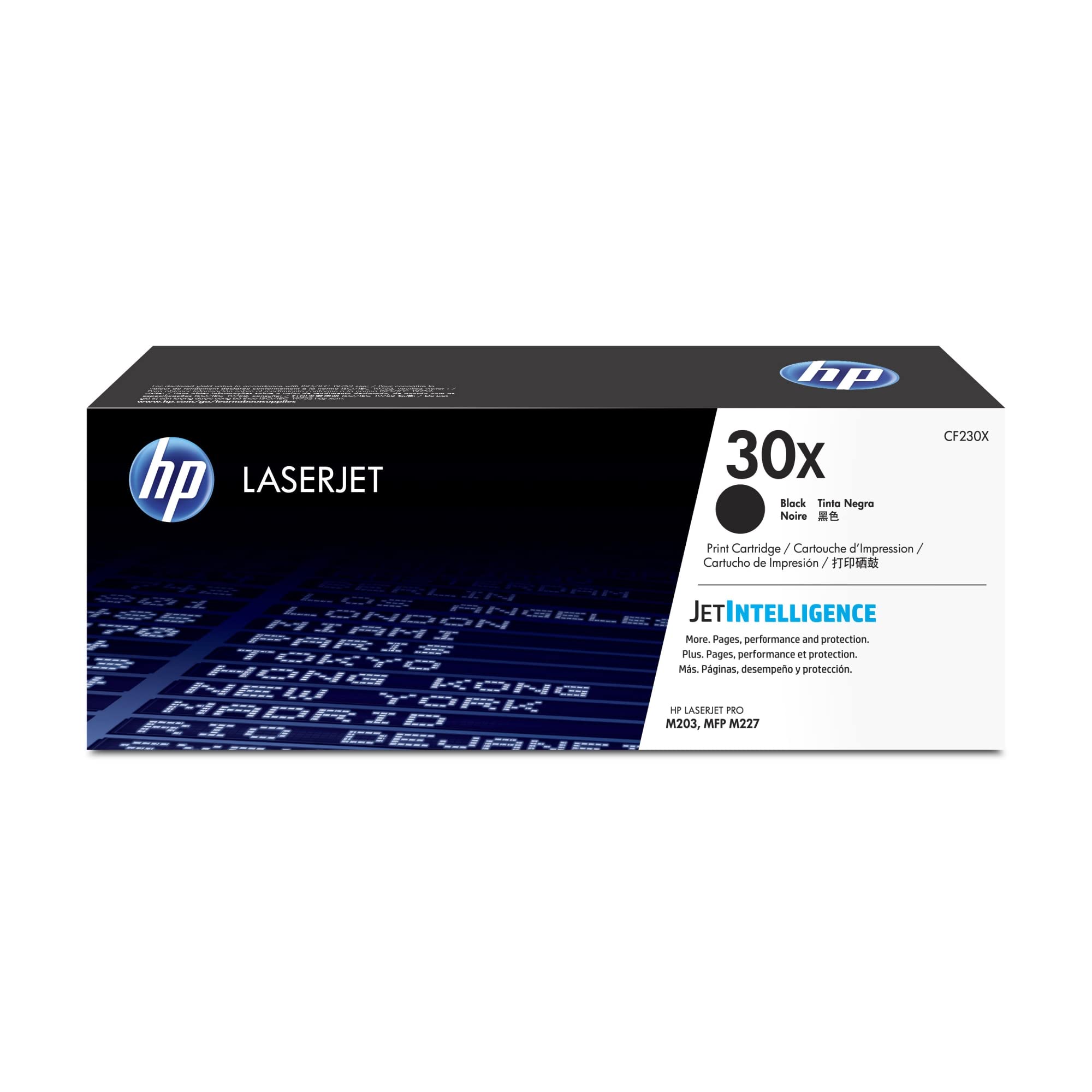 HP 30X Black High-yield Toner Cartridge | Works with HP LaserJet Pro M203 Series, HP LaserJet Pro MFP M227 Series | CF230X