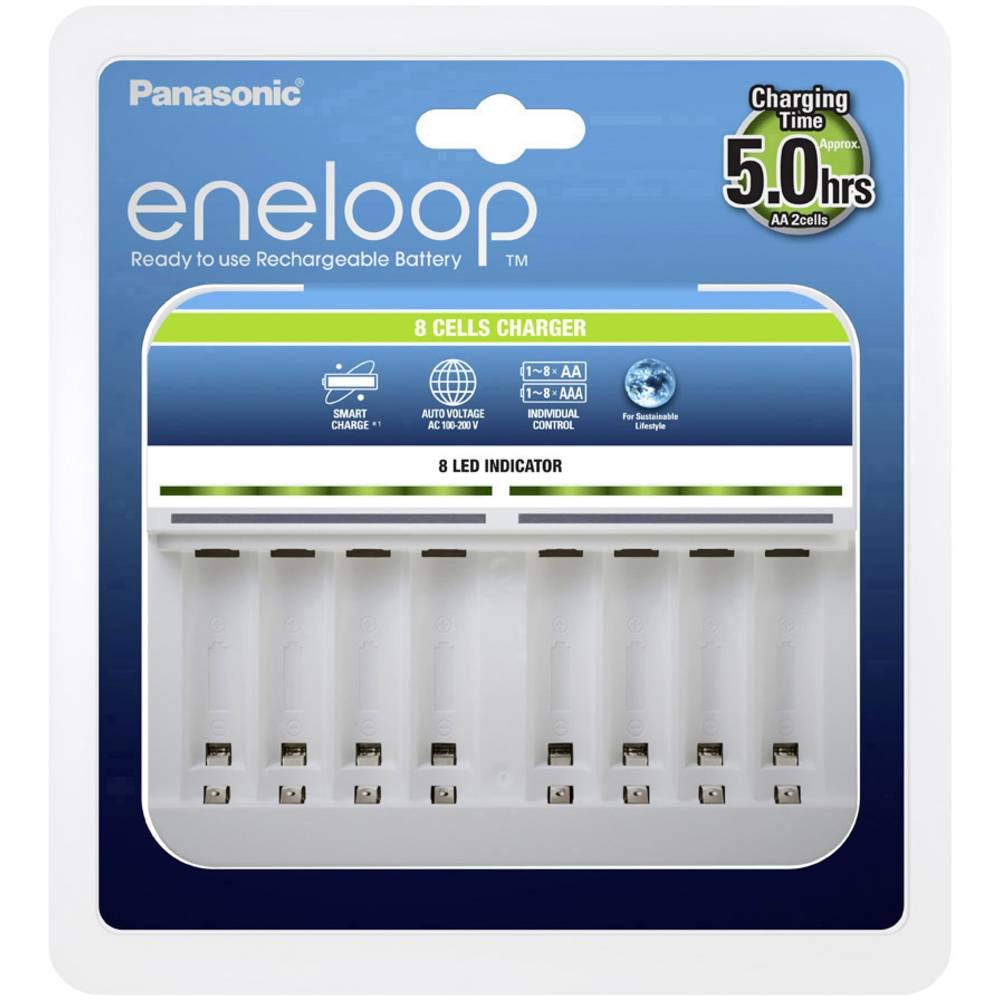 Panasonic eneloop ŁADOWARKA PANASONIC BQ-CC63 Cargador para 8 pilas LR6/LR03