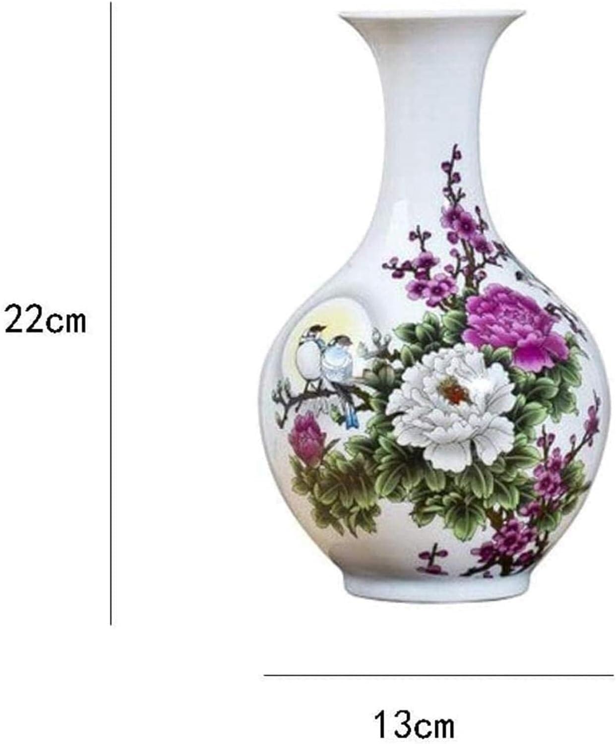 Vasen Keramik Handgefertigte Handwerk Blumenmuster Büro Wohnaccessoires
