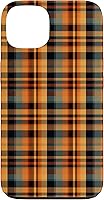 Vista 7 de Plaid Orange Brown Fall Harvest Muted Colors Print Pattern Case for iPhone 16