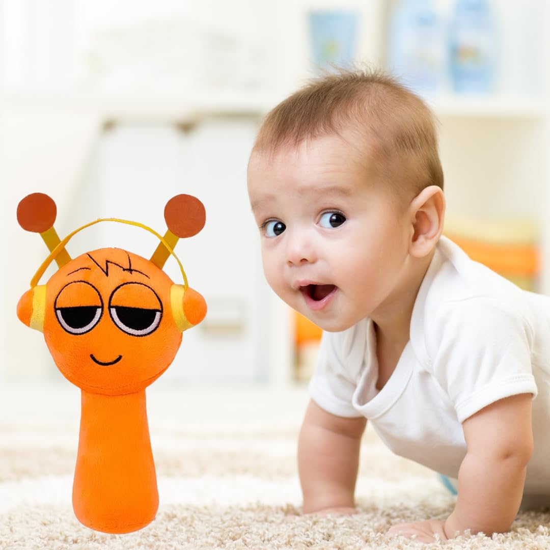 TechMax Solution Sprunki Orange Plushie Toy (Orange, 30 CM) 4