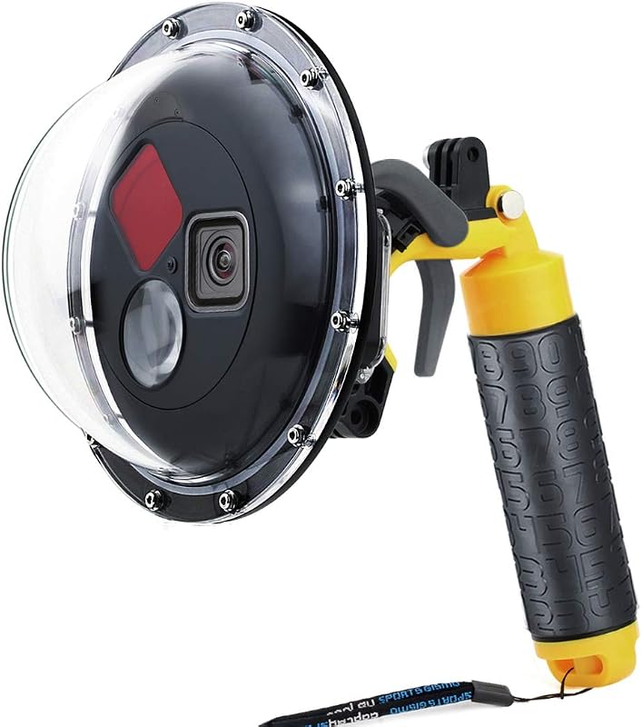 SOONSUN Dome Port for GoPro Hero 9 10 11 12 13 Black, Underwater Dome Lens with Waterproof Housing Case Built-in Switchable Red Filter, 10x Close-up Macro Filter and Standard Mode