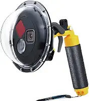 SOONSUN Porta Dome para GoPro Hero 9 10 11 12 13 Preto, Lente Dome Subaquática com Capa Impermeável Filtro Vermelho Alternável Embutido, Filtro Macro Close-up 10x e Modo Padrão