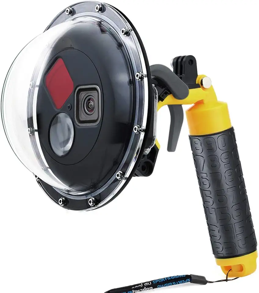 SOONSUN Porta Dome para GoPro Hero 9 10 11 12 13 Preto, Lente Dome Subaquática com Capa Impermeável Filtro Vermelho Alternável Embutido, Filtro Macro Close-up 10x e Modo Padrão