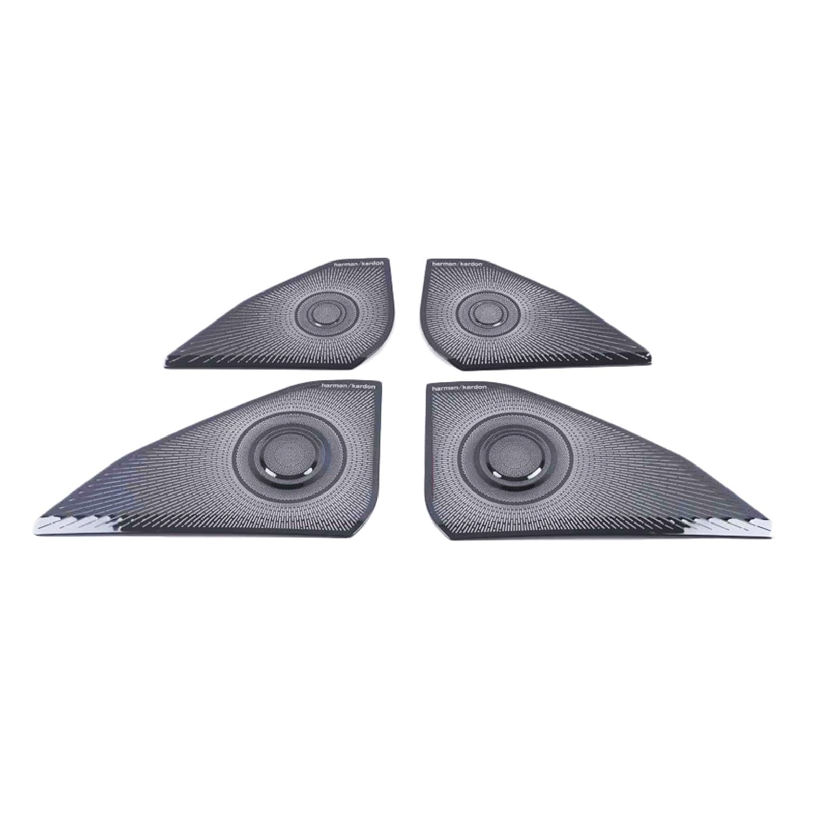 Interieur Zubehör Für VW Für Golf 8 Für MK8 Auto Audio Lautsprecher Abdeckung Trim Tür Lautsprecher Abdeckung Trim Zubehör Innenausstattung Auto Aufkleber Trim Cover(B Black)