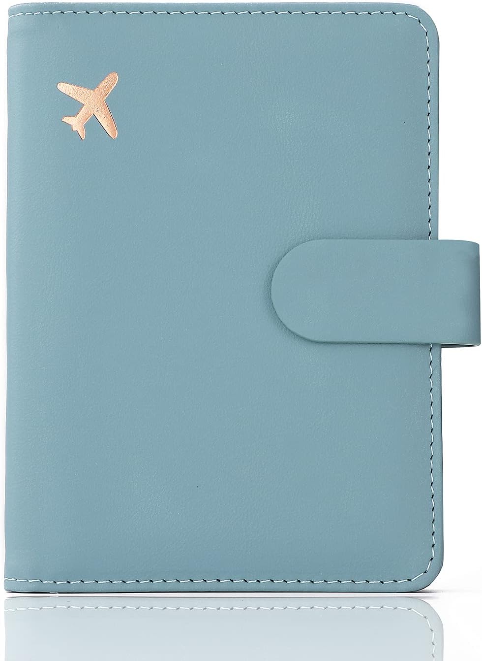 Premium Leather Passport Holder Covers Case, Waterproof Rfid Blocking Travel Wallet Passport Holder with Pen Holder, Cute Passport Book for Women/Men