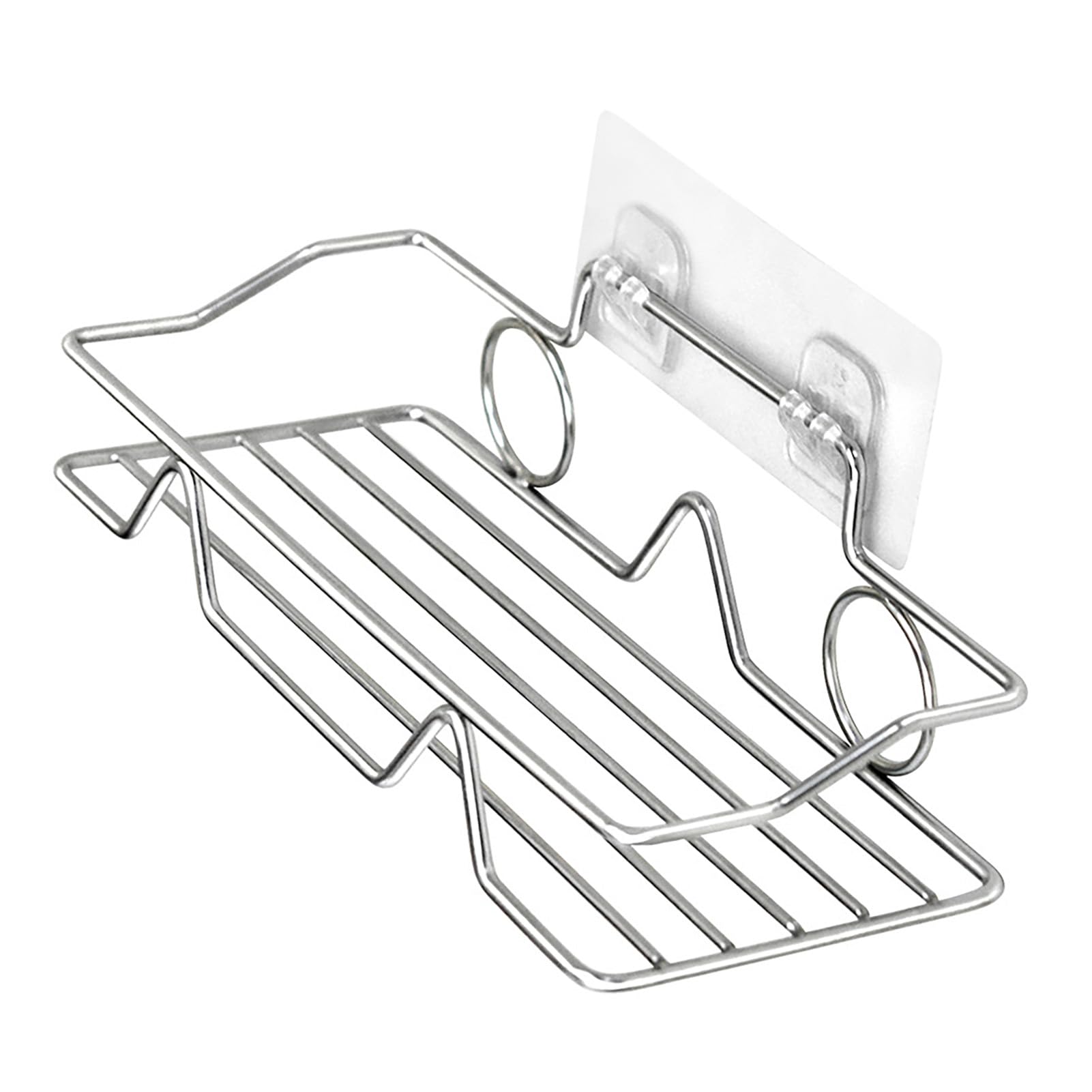 Yuecoom Shower Caddy Shelf Wall Mounted Adhesive Shower Caddy Shelf Organizer Stainless Steel Bathroom Accessories Organizer with Non