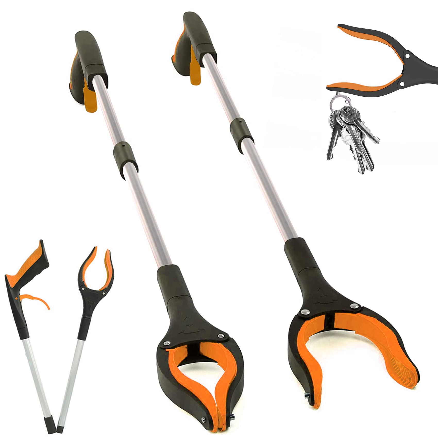 ChoiCARE 2 Pack Grabber Reacher Tool, 32