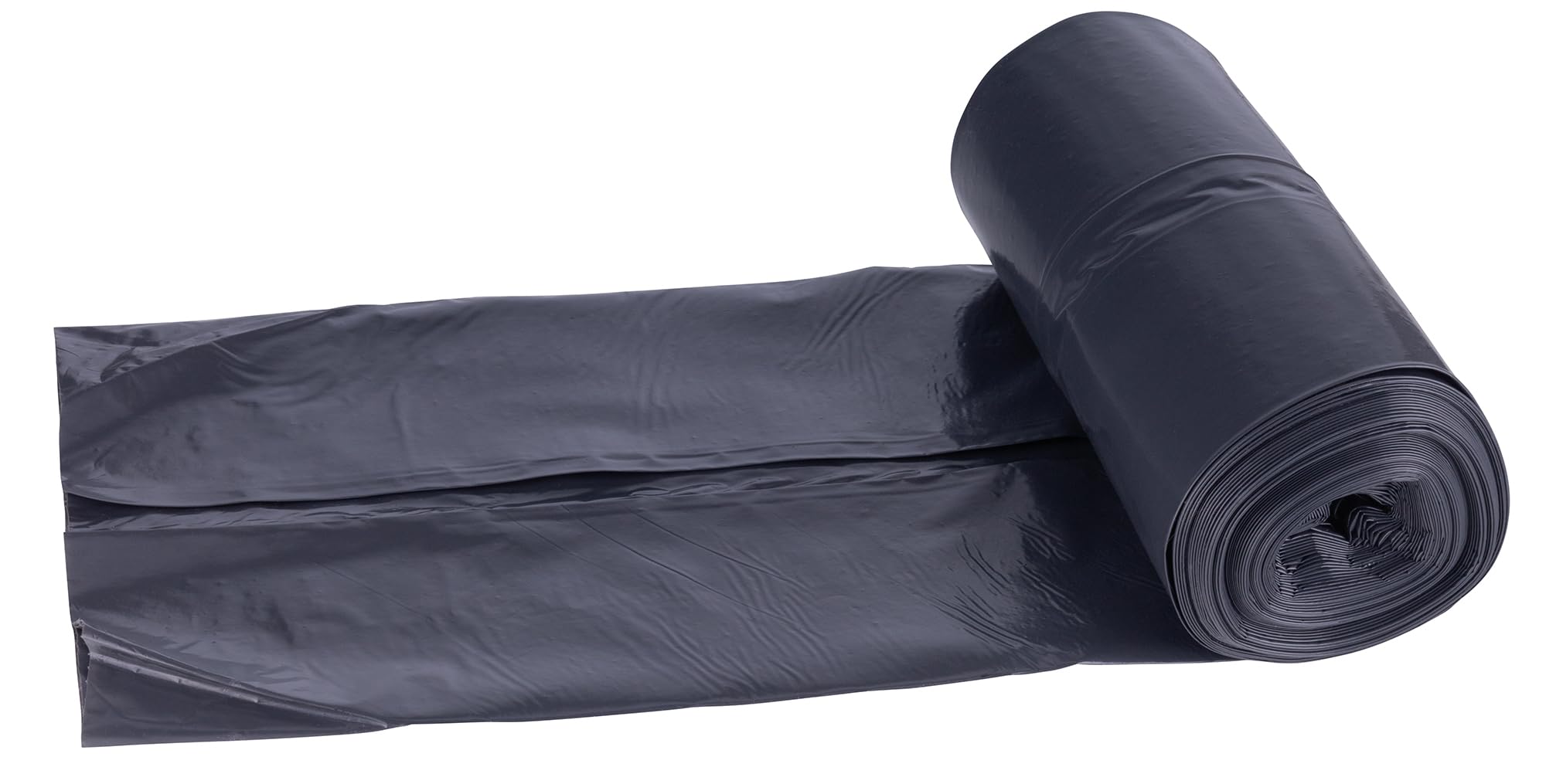DONAU ECO 22021432-05 - Bolsas de basura (120 L, 10 bolsas de basura, 1 rollo, certificado Blauer Engel Certificado, 100% material reciclado (LDPE), color negro