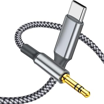 Azddur USB C to 3.5mm Audio Aux Cable 3.3ft, USB Type C to 3.5mm Headphone Stereo Car Cord Compatible with iPhone 15/15 Pro/15 Pro Max, Samsung Galaxy S23/S22/21/S21FE, Google Pixel 7/7ro/6, iPad Pro