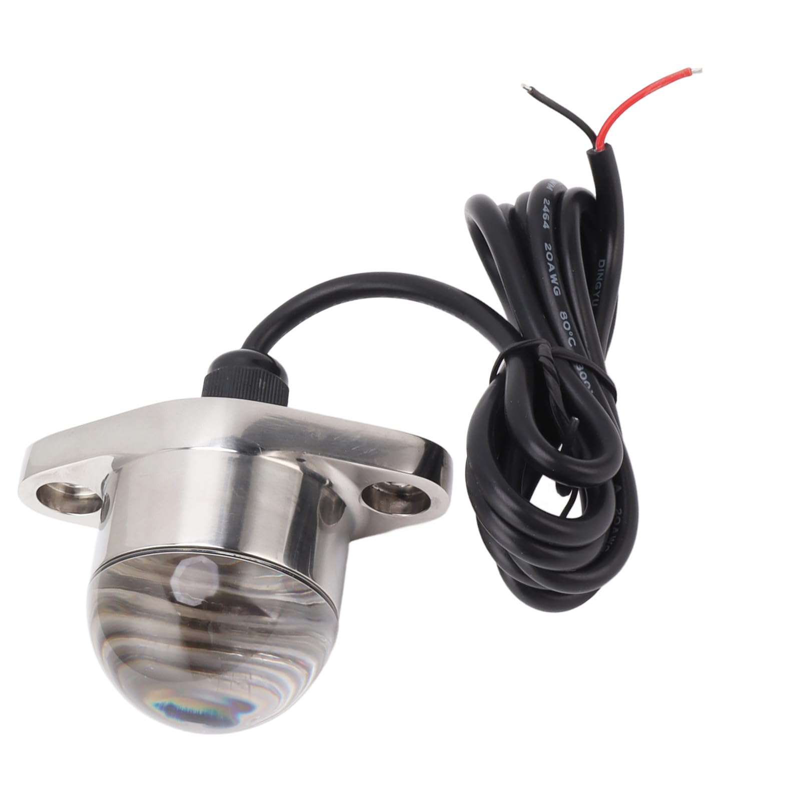 Luz Submarina LED, Construcción de Acero Inoxidable Sólida y Duradera, Iluminación Marina Submarina de Fácil Instalación para Barcos (luz blanca)