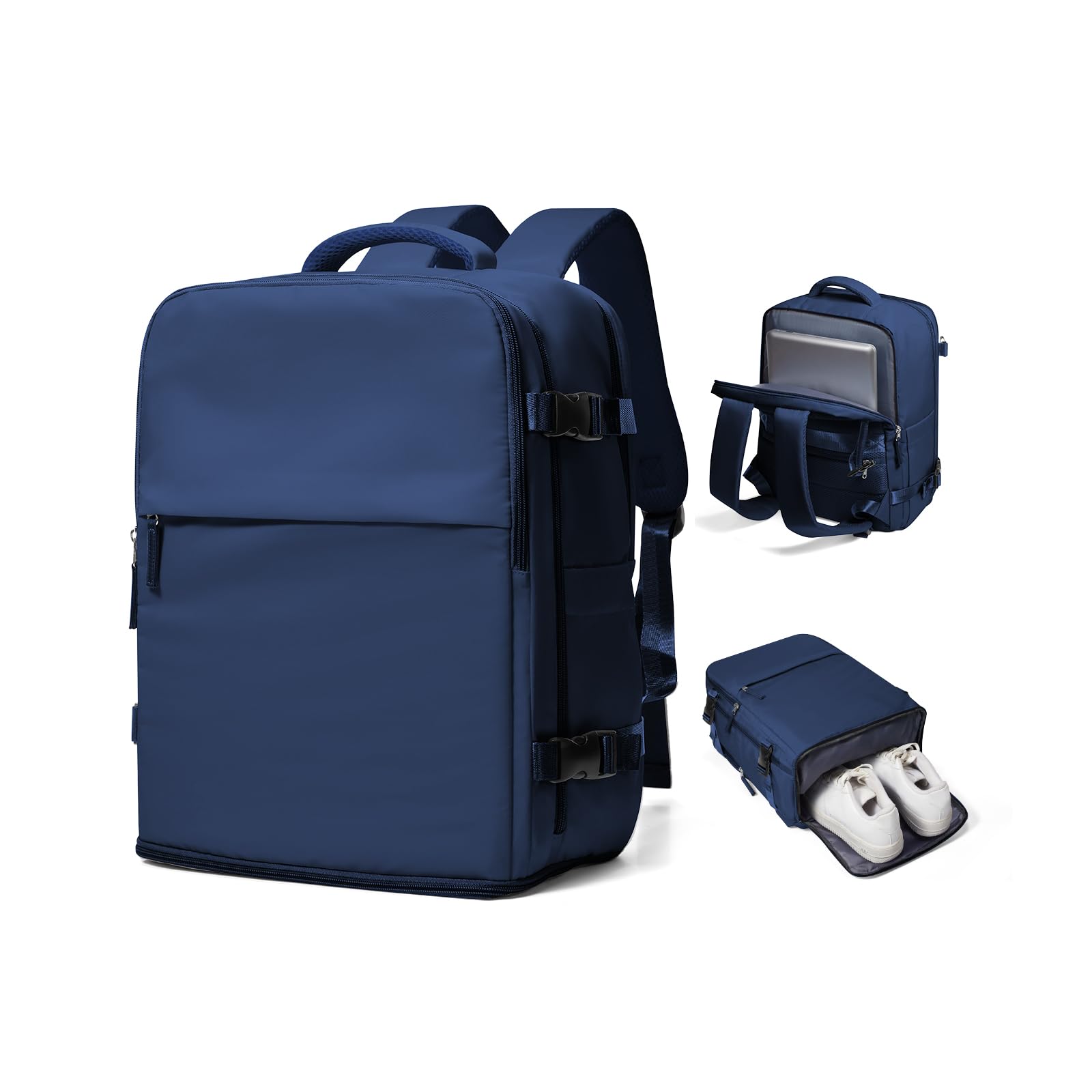 SZSYCN Zaino da Viaggio per Ryanair/Wizzair 40x30x20 Borse da Cabina per Ryanair 40x30x20 Bagaglio a Mano Easyjet per Laptop da 16 Pollici Zaino Casual con Scomparto Scarpe Donna Uomo