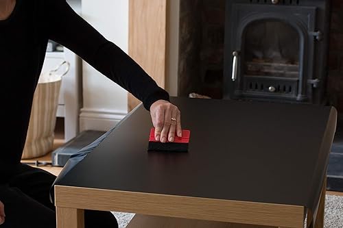 Miniatura 4 de d-c-fix 346-8091 - Película autoadhesiva decorativa, color negro mate, rollo de 26 x 78 pulgadas