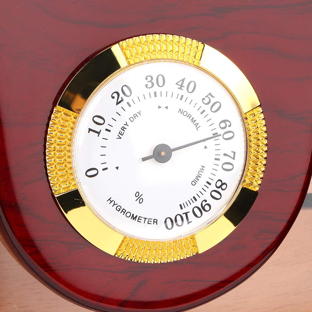 Humidor do Cygar z Drewna Cedrowego 100 szt. Duża pojemność 4 Szuflady Szafka do Przechowywania z Higrometrem i Nawilżaczem Półka na Książki Biurowa Palarnia Pozłacana Bez Baterii