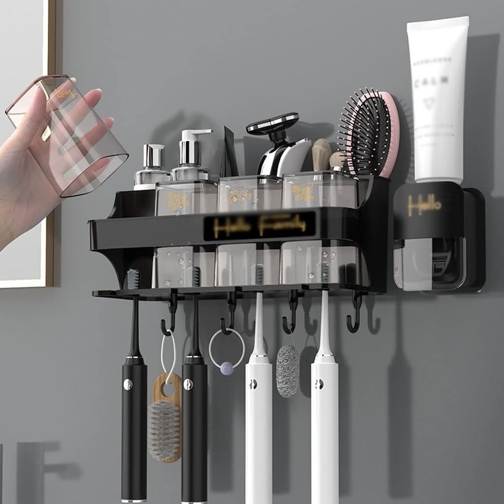 Estante para Cepillos de Dientes Punch graffio con spazzolino con spazzolino con la Tazza di spazzolatura a Parete Bagno Multifunzionale Montato(A,M)