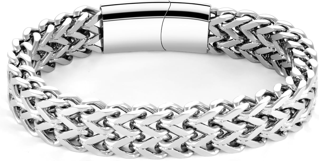 abooxiu Urn Bracelet for Human Ashes Cremation Bracelet Stainless Steel Ashes Bracelet Cremation Jewelry Urn Keepsake Memorial Ash Holder for Men Women