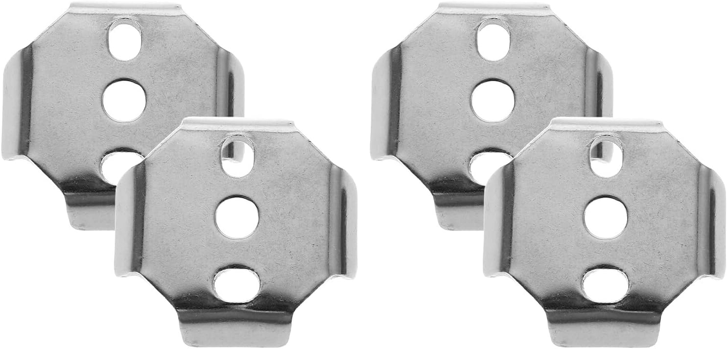 Toddmomy 4pcs Stainless Steel Towel Bar Mounting Hardware Set with Square 35x35mm Base Spacers for Bathroom Towel Rack and Toilet Roll Holder Repair